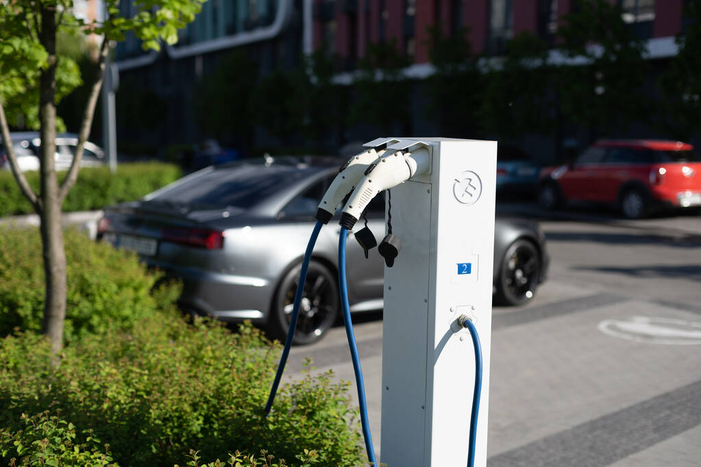 Electric car charging station